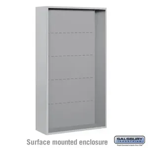 SALSBURY INDUSTRIES 3816D Horizontal Mailbox Enclosure, 32.25 x 57.87 x 17.5 Inch Size, Surface Mounted | CE7EBT