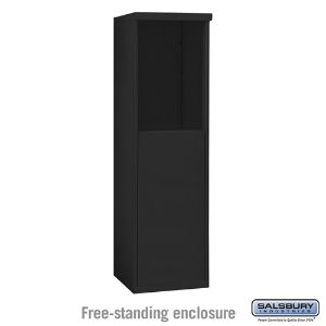 SALSBURY INDUSTRIES 3906S-BLK Enclosure, 17.5 x 51.75 x 19 Inch Size, Black, Free Standing | CE7HDE