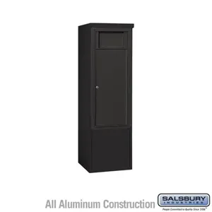 SALSBURY INDUSTRIES 3910S-1BBF Horizontal Receptacle Bin, 4C, 17.5 x 52.75 x 19 Inch Size, 10 Door High, Black | CE7XTF