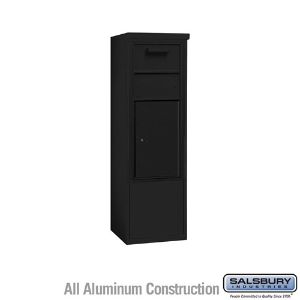 SALSBURY INDUSTRIES 3910S-1CBF Horizontal Collection Box, 4C, 17.5 x 52.75 x 19 Inch Size, 10 Door High, Black | CE7XRA