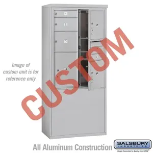 SALSBURY INDUSTRIES 3911D-CAFU Standard Horizontal MailBox, 4C, 32.25 x 69.25 x 19 Inch Size, 11 Door High | CE7KAC