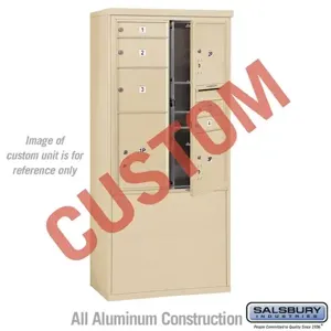 SALSBURY INDUSTRIES 3911D-CSFU Standard Horizontal MailBox, 4C, 32.25 x 69.25 x 19 Inch Size, 11 Door High | CE7KAJ