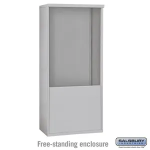 SALSBURY INDUSTRIES 3911D Horizontal Mailbox Enclosure, 4C, 32.25 x 69.25 x 19 Inch Size, Free Standing | CE7EBH