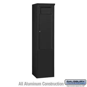 SALSBURY INDUSTRIES 3911S-1BBF Horizontal Receptacle Bin, 4C, 17.5 x 69.25 x 19 Inch Size, 11 Door High, Black | CE7YAJ