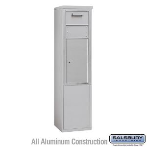 SALSBURY INDUSTRIES 3911S-1CAF Horizontal Collection Box, 4C, 11 Door High, Aluminium, Free Standing | CE7XXT