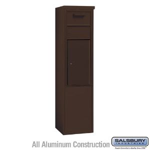 SALSBURY INDUSTRIES 3911S-1CZF Horizontal Collection Box, 4C, 17.5 x 69.25 x 19 Inch Size, 11 Door High, Bronze | CE7XXV