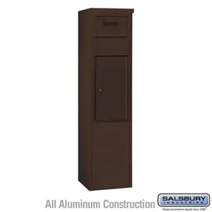 SALSBURY INDUSTRIES 3911S-1CZF Horizontal Collection Box, 4C, 17.5 x 69.25 x 19 Inch Size, 11 Door High, Bronze | CE7XXV