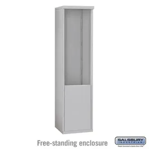 SALSBURY INDUSTRIES 3911S Horizontal Mailbox Enclosure, 4C, 17.5 x 69.25 x 19 Inch Size, Free Standing | CE7EBK