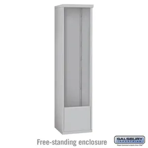 SALSBURY INDUSTRIES 3916S Horizontal Mailbox Enclosure, 4C, 17.5 x 72 x 19 Inch Size, Free Standing | CE7EBU