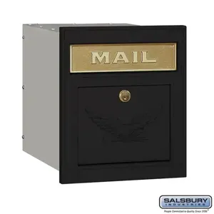 SALSBURY INDUSTRIES 4145 Cast Aluminium Column Mailbox, 11.25 x 13.25 x 15.75 Inch Size, Locking Door | CE7ENK