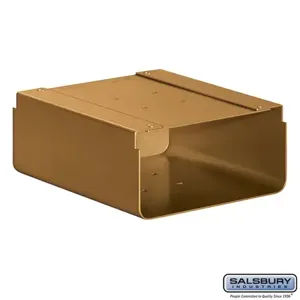 SALSBURY INDUSTRIES 4315D-BRS Newspaper Holder, 10.25 x 5 x 12.25 Inch Size, Brass | CE7HUJ