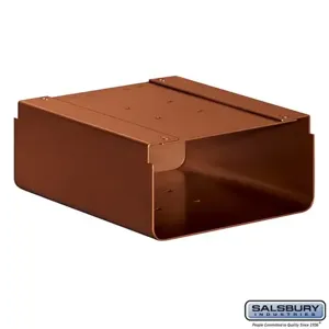 SALSBURY INDUSTRIES 4315D-COP Newspaper Holder, 10.25 x 5 x 12.25 Inch Size, Copper | CE7HUL