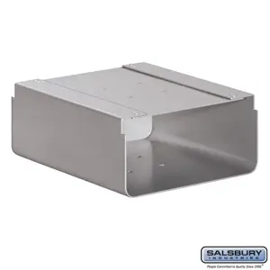 SALSBURY INDUSTRIES 4315SLV Newspaper Holder, 10.25 x 5 x 12.25 Inch Size, Silver | CE7HUU