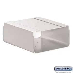 SALSBURY INDUSTRIES 4315WHT Newspaper Holder, 10.25 x 5 x 12.25 Inch Size, White | CE7HUV