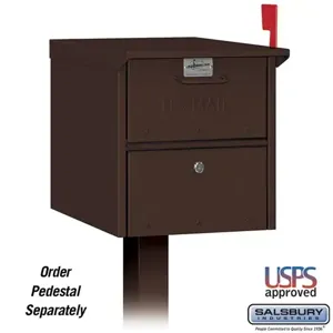 SALSBURY INDUSTRIES 4325D Designer Roadside Mailbox, 12.5 x 13.625 x 18.25 Inch Size | CE7GXZ