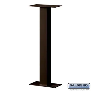 SALSBURY INDUSTRIES 4365D Standard Pedestal, 3.5 x 32 x 3.5 Inch Size, Bolt Mounted | CE7JRG