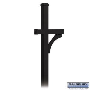 SALSBURY INDUSTRIES 4370 Deluxe Mailbox Post, 25 x 81 x 4 Inch Size, In Ground Mounted, 1 Sided | CE7GXU