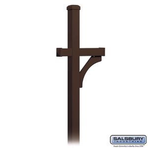 SALSBURY INDUSTRIES 4370D Deluxe Mailbox Post, 25 x 81 x 4 Inch Size, In Ground Mounted, 1 Sided | CE7GXT