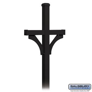 SALSBURY INDUSTRIES 4372 Deluxe Mailbox Post, 35 x 81 x 4 Inch Size, In Ground Mounted, 2 Sided | CE7GXY