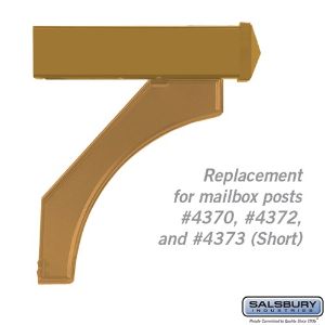 SALSBURY INDUSTRIES 4377D-BRS Replacement Arm Kit, 14.125 x 6.5 x 4 Inch Size, Brass | CE7ELY