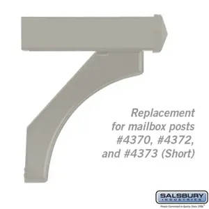 SALSBURY INDUSTRIES 4377SLV Replacement Arm Kit, 14.125 x 6.5 x 4 Inch Size, Silver | CE7EMF