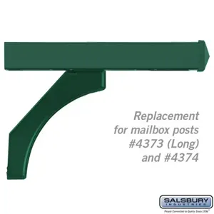 SALSBURY INDUSTRIES 4378GRN Replacement Arm Kit, 28.125 x 6.5 x 4 Inch Size, Green | CE7ENA