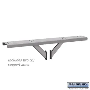 SALSBURY INDUSTRIES 4384SLV Spreader, 63.5 x 1 x 9 Inch Size, Silver | CE7JQG