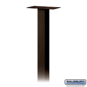 SALSBURY INDUSTRIES 4385D Standard Pedestal, 3.5 x 48 x 3.5 Inch Size, In-Ground Mounted | CE7JRK