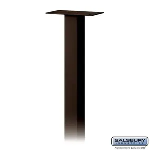 SALSBURY INDUSTRIES 4385D Standard Pedestal, 3.5 x 48 x 3.5 Inch Size, In-Ground Mounted | CE7JRK