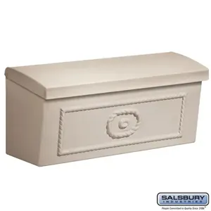 SALSBURY INDUSTRIES 4560BGE Townhouse Mailbox, 16.75 x 7.25 x 6 Inch Size, Surface Mounted Beige | CE7KGT