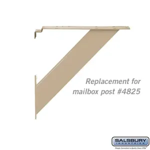 SALSBURY INDUSTRIES 4827BGE Replacement Arm Kit, 3.5 x 0.375 x 14 Inch Size, Beige | CE7ELA