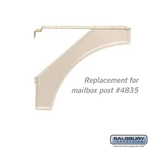 SALSBURY INDUSTRIES 4837BGE Replacement Arm Kit, 3.5 x 0.375 x 14 Inch Size, Beige | CE7EKU