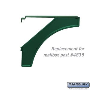 SALSBURY INDUSTRIES 4837GRN Replacement Arm Kit, 3.5 x 0.375 x 14 Inch Size, Green | CE7EKX