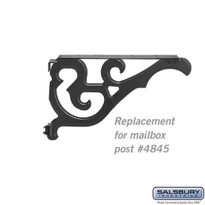 SALSBURY INDUSTRIES 4847BLK Replacement Arm Kit, 3.5 x 0.375 x 14 Inch Size, Black | CE7ELH