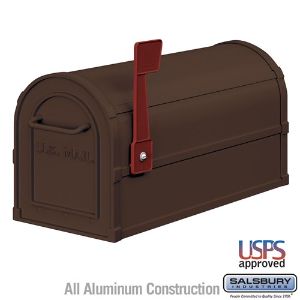 SALSBURY INDUSTRIES 4850A Rural Mailbox, 7.5 x 9.5 x 20.5 Inch Size | CE7EKD