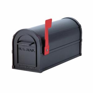 SALSBURY INDUSTRIES 4850BLK Heavy Duty Mailbox Black 7.5 x 9.5 x 20.5 In | AD3ERT 3YNZ1