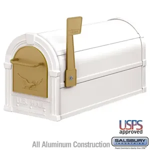 SALSBURY INDUSTRIES 4855E Eagle Rural Mailbox, 7.5 x 9.5 x 20.5 Inch Size | CE7GYF