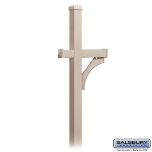 SALSBURY INDUSTRIES 4870 Deluxe Mailbox Post, 25 x 81 x 4 Inch Size, In Ground Mounted, 1 Sided | CE7GXM