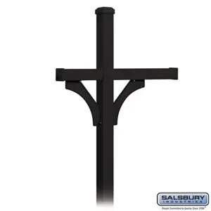 SALSBURY INDUSTRIES 4873 Deluxe Mailbox Post, 40 x 81 x 4 Inch Size, In Ground Mounted, 2 Sided | CE7GXP