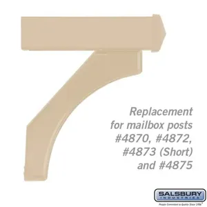 SALSBURY INDUSTRIES 4877BGE Replacement Arm Kit, 14.125 x 6.5 x 4 Inch Size, Beige | CE7ELN