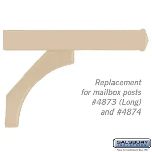 SALSBURY INDUSTRIES 4878BGE Replacement Arm Kit, 23.125 x 6.5 x 4 Inch Size, Beige | CE7EMJ