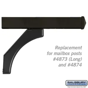 SALSBURY INDUSTRIES 4878BLK Replacement Arm Kit, 23.125 x 6.5 x 4 Inch Size, Black | CE7EMR