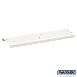 SALSBURY INDUSTRIES 4883WHT Spreader, 34 x 1 x 7.25 Inch Size, White | CE7JPQ