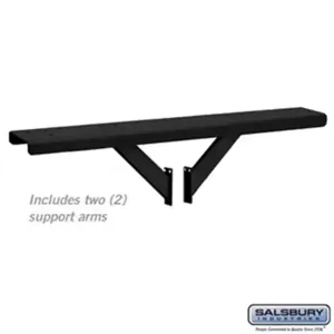 SALSBURY INDUSTRIES 4885BLK Spreader, 55 x 1 x 7.25 Inch Size, Black | CE7JQL