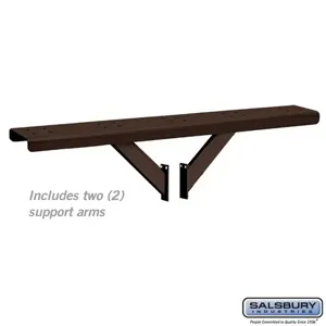 SALSBURY INDUSTRIES 4885BRZ Spreader, 55 x 1 x 7.25 Inch Size, Bronze | CE7JQM