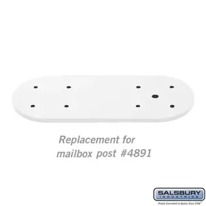 SALSBURY INDUSTRIES 4897WHT Replacement Arm Kit, 8.25 x 0.375 x 6 Inch Size, White | CE7EKK