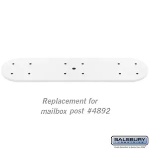 SALSBURY INDUSTRIES 4898WHT Replacement Arm Kit, 16.5 x 0.375 x 6 Inch Size, White | CE7EKR