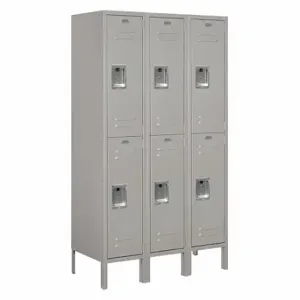 SALSBURY INDUSTRIES 62355GY-A Wardrobe Locker, 36 Inch x 15 Inch x 66 Inch, 12 Inch x 15 Inch x 30 Inch, Assembled | CT9RZL 39FF67