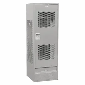 SALSBURY INDUSTRIES 72024GY-U Gear Locker, 24 Widrh x 72 Height x 24Depth, Vented Door, Gray | CT9RYX 187A05