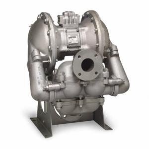 SANDPIPER HDB3,DGN4SS. Double Diaphragm Pump, Air, 316 Stainless Steel, 3 Inch Fluid Connection Size, Npt, Ptfe | CT9TBZ 6WY93